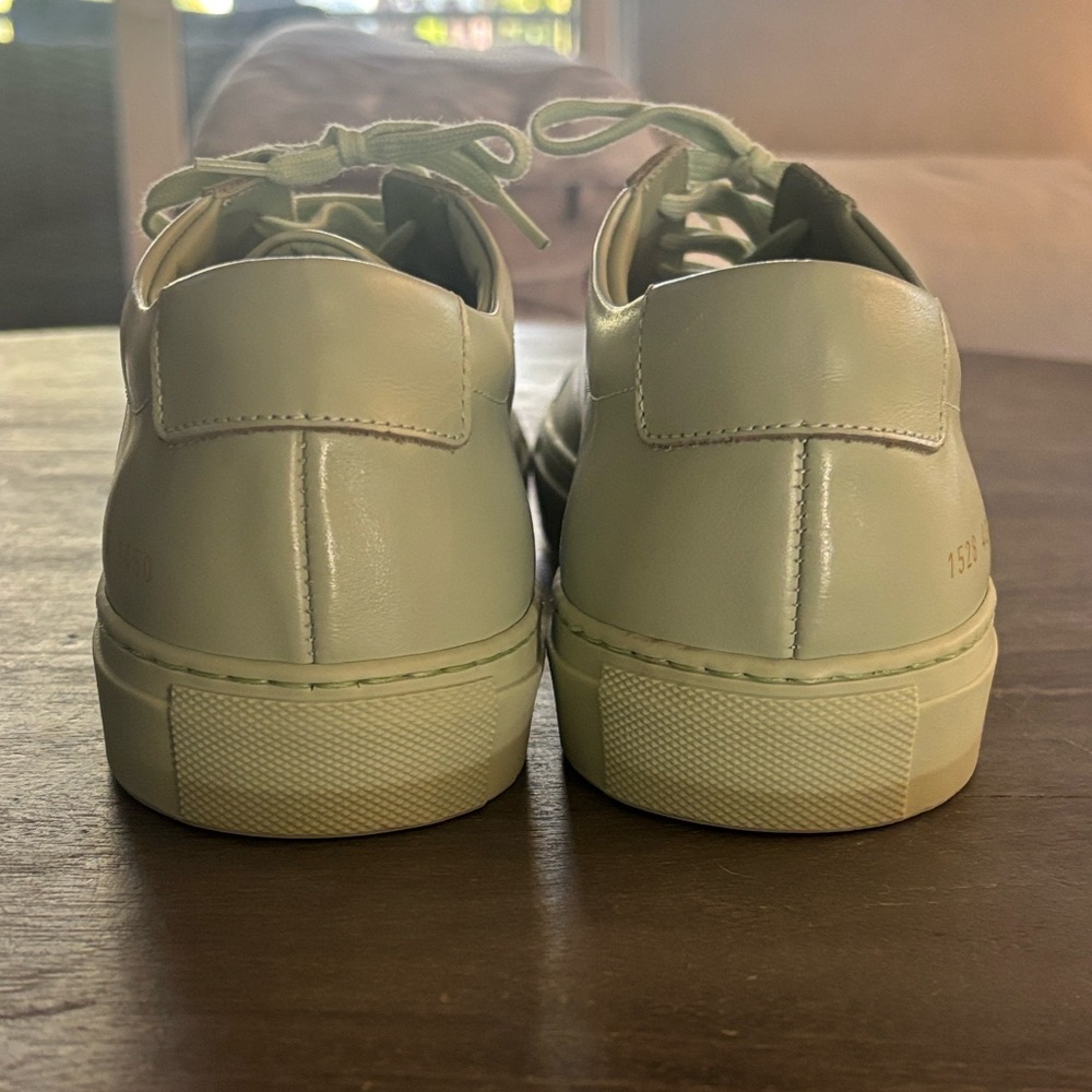 Common Projects Light Green Leather Sneakers - image 5